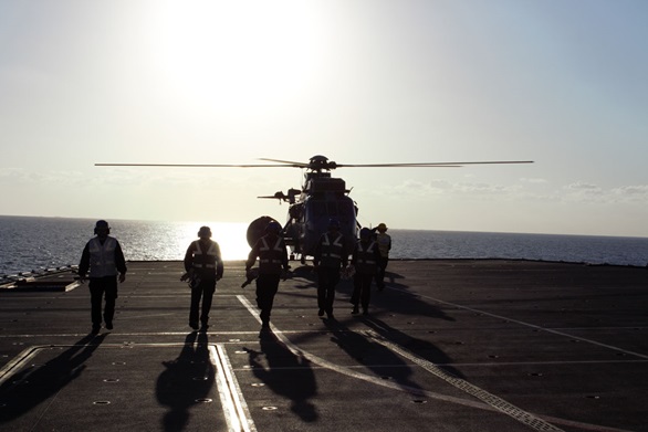 Royal Navy supporting maritime crime fighting operations in the Gulf