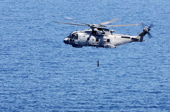 Merlin MK2 conducts anti-submarine operations
