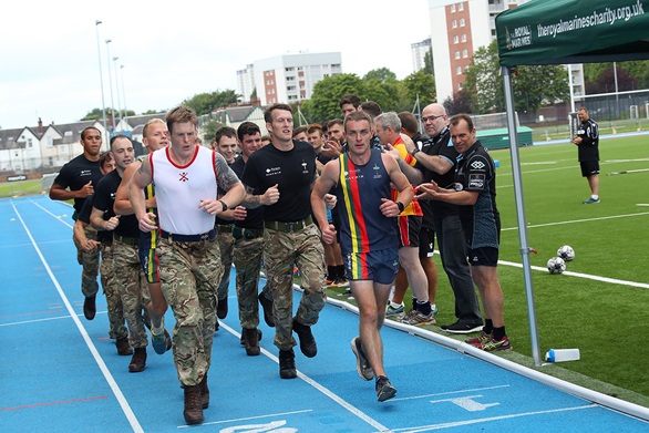 43 Commando complete their stage of the Royal Marines 1664 Challenge