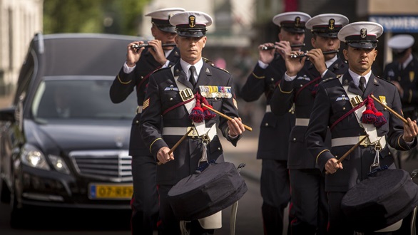 Colwyn Bay Royal Marine buried 71 years after he was killed in Holland
