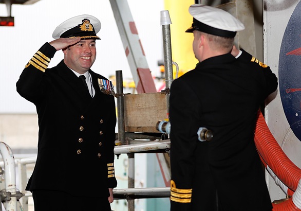 New Captain for HMS Albion
