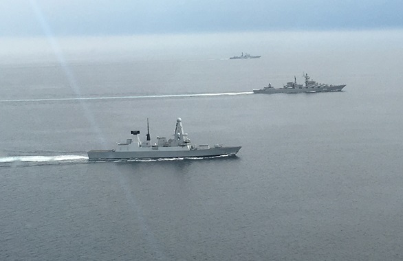 Royal Navy monitors Russian warships in English Channel