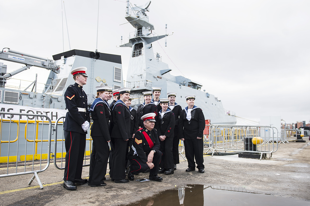 the first of five new patrol ships is named on the Clyde