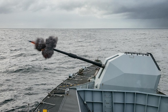 Warship concludes bi-annual exercise with a bang
