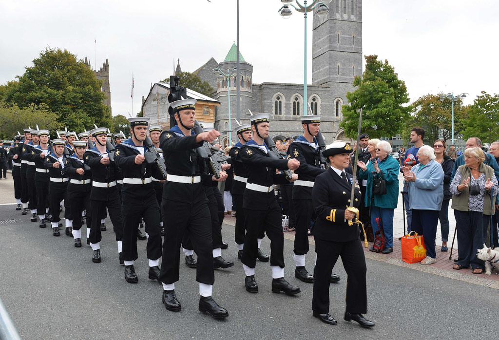 Naval Service in Plymouth Freedom of the City parade Royal Navy