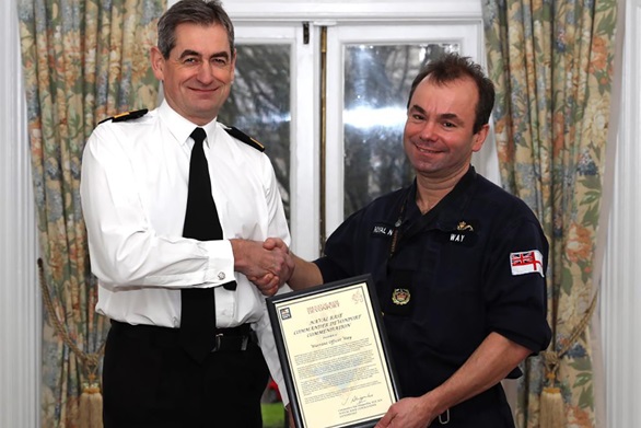Royal Navy sailor rewarded for youth work