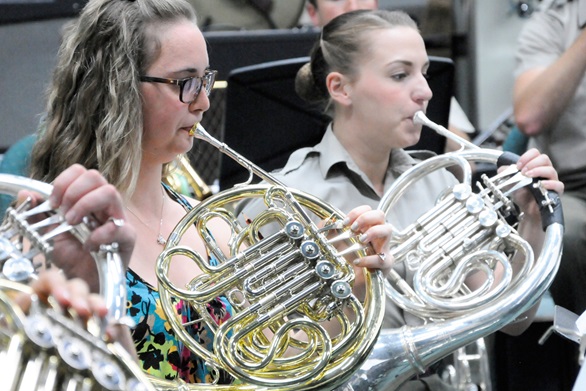 Young talent in tune with Royal Marines Band