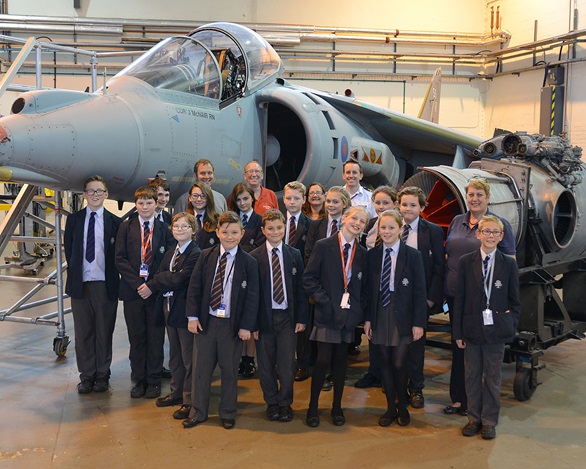 Lytchett Minster school Pupils visit HMS Sultan 