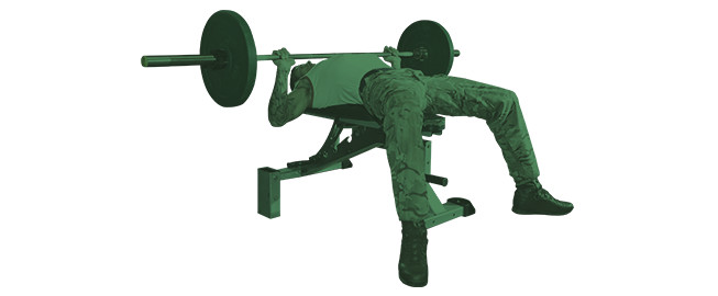 get fit to join royal marines bench press step two