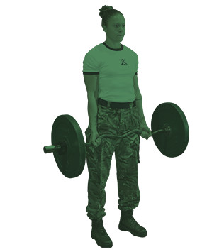 get fit to join royal marines bicep curl step two