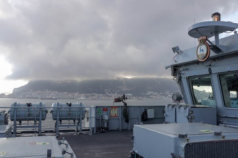 HMS Trent returns to Gibralter