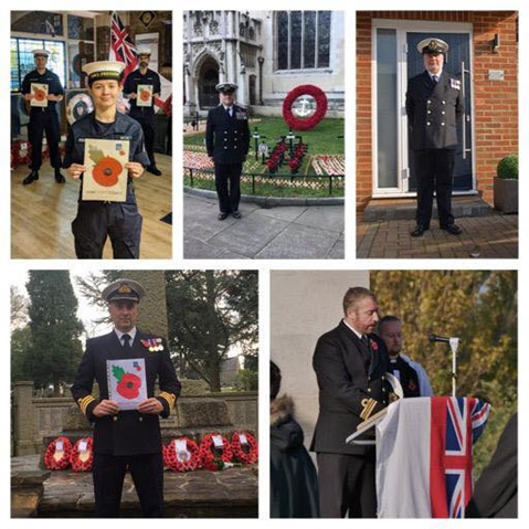 In this unusual year, at home or at a remembrance service, members of the ship's company remembered all those who paid the ultimate sacrifice serving their country.