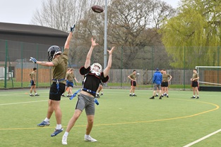 Royal Navy American Football being delivered at NAVYfit grassroots festival 