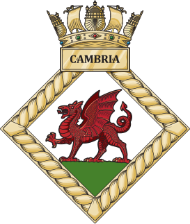 HMS Cambria crest