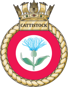 HMS Cattistock crest