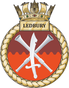 HMS Ledbury crest