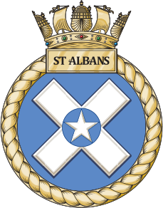 hms st albans badge