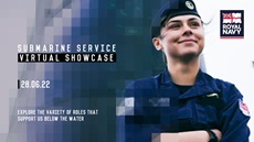 Submarine service virtual showcase poster