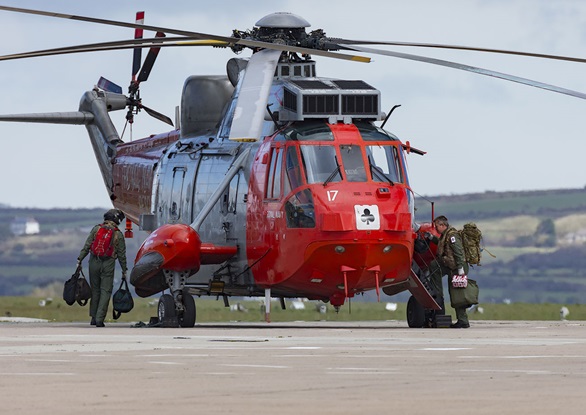 SAR Sea Kings fly away for the last time