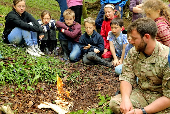 Helston schoolchildren learn basic survival skills