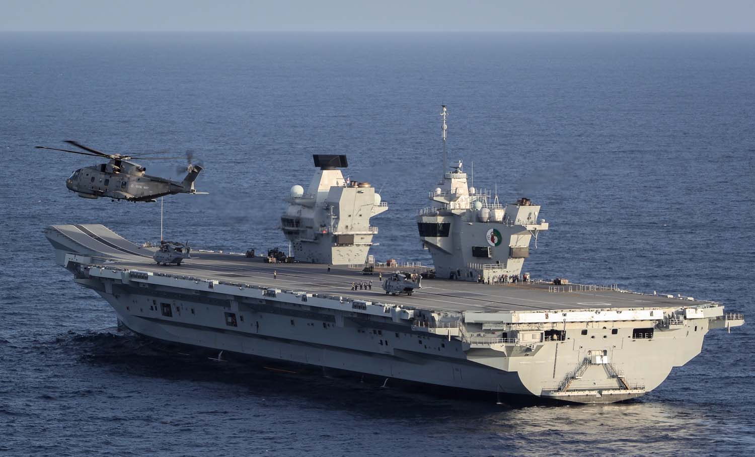 HMS Queen Elizabeth's flying guardians return to warm ...