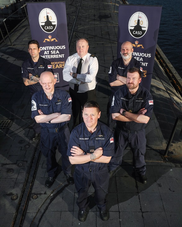 Submariners are celebrating 50 years of continuous nuclear deterrent patrols. Picture: LPhot Ben Shread