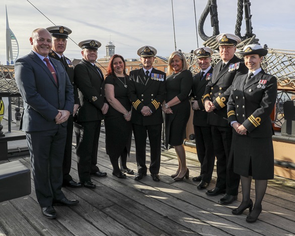 Sponsors for the National Apprenticeship Week 2019, on board HMS Victory.