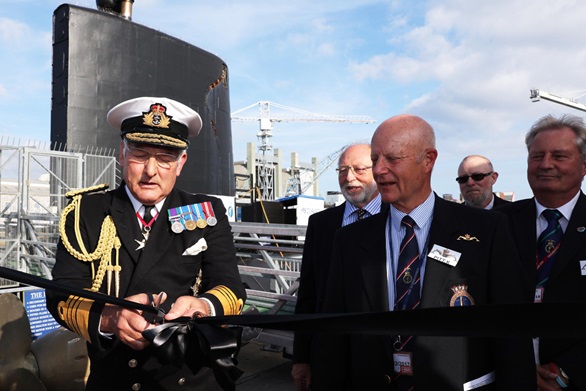 Relaunch of Royal Navy Museum submarine