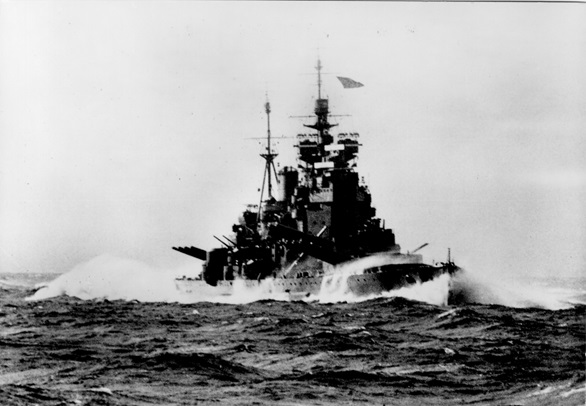 HMS Duke of York at sea