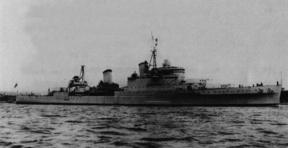 Town-class light cruiser HMS Gloucester