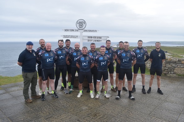 The 12 submariners cycling the length of the country