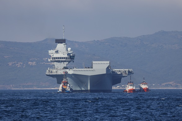 HMS Prince of Wales makes her debut in Gibraltar