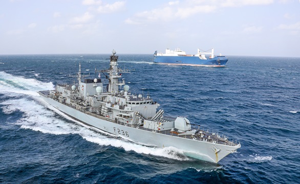 HMS Montrose is deployed in the Gulf