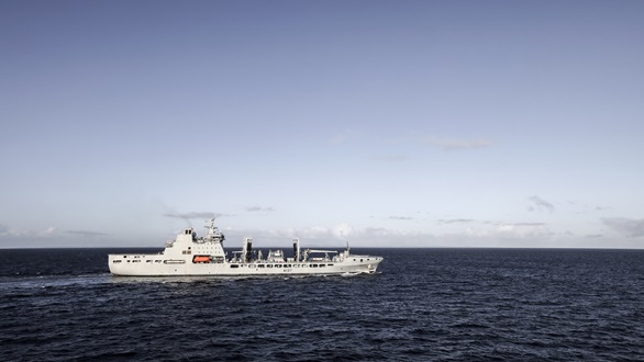 RFA Tiderace is visiting Guernsey this weekend