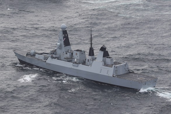Type 45 destroyer HMS Diamond is taking part in Joint Warrior