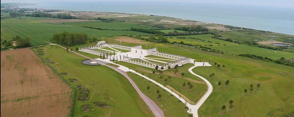 Artists impression of the new visitor centre in Normandy