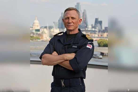 Actor Daniel Craig has been made an honorary Commander in the Royal Navy. Picture: LPhot Lee Blease