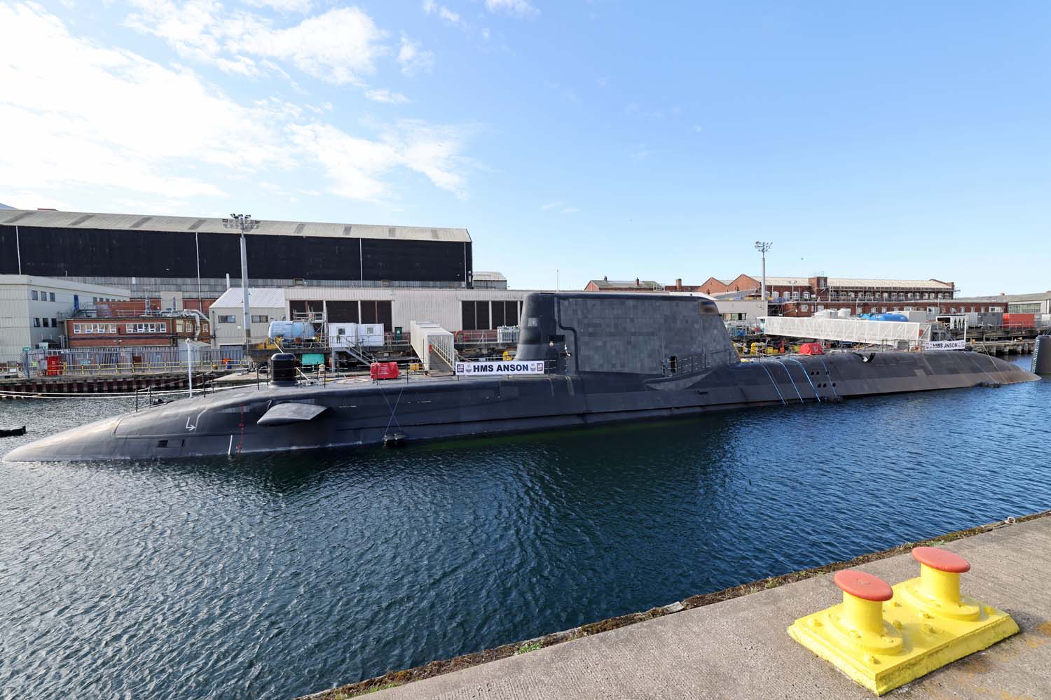 New attack submarine HMS Anson joins the Royal Navy fleet