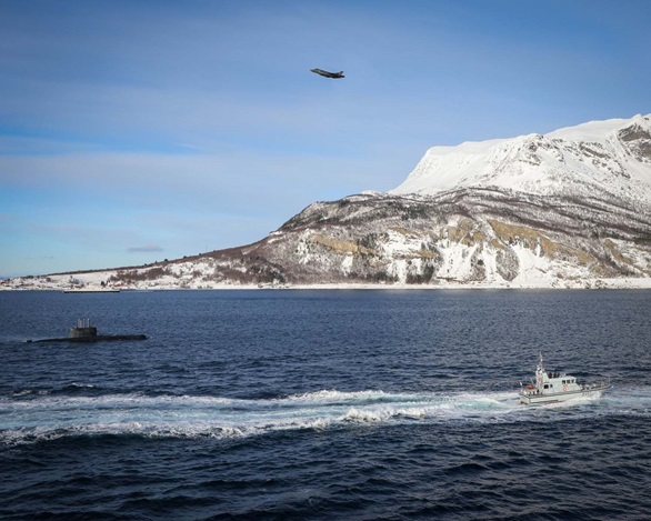 Four P2000s went to the Arctic Circle for the first time in support of NATO exercises. Picture: LPhot Bill Spurr