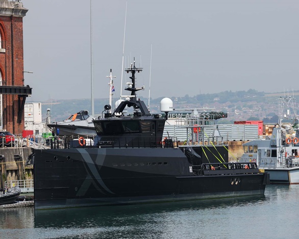 NavyX experimentation ship XV Patrick Blackett has been testing new radars. Picture: LPhot Stuart Dickson