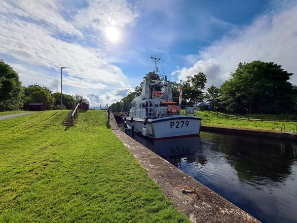 P2000s navigated the canals and locks of Scotland during their summer deployment