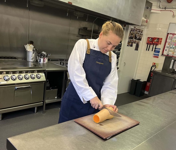 Royal Navy Chef Heidi Sermulins has recently worked at Chequers