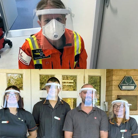 PPE kits delivered to Care Homes and Air Ambulance