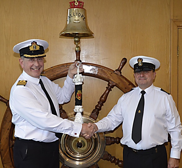 HMS Calliope celebrates senior sailor’s dedication 