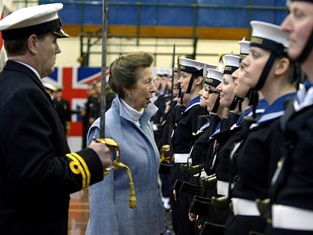 Princess Royal formally opens Royal Naval Reserve new unit