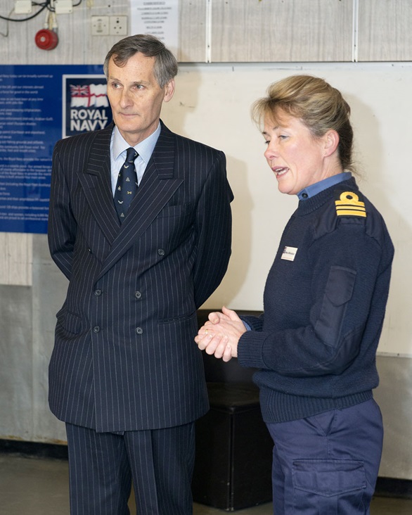 Lord-Lieutenant of Hampshire visits HMS King Alfred 