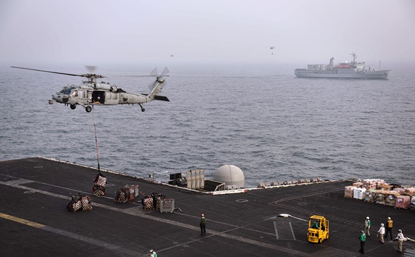 RFA Fort Rosalie completes work with US carrier strike group