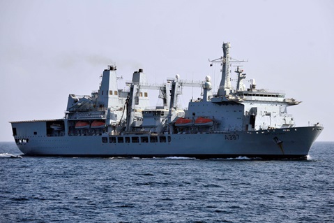 Different ship, different year as RFA Fort Victoria takes over support mission in the Middle East