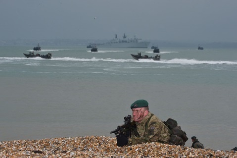 Royal Marines storm Browndown Beach 