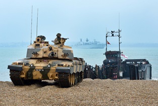 Royal Marines storm Browndown Beach 